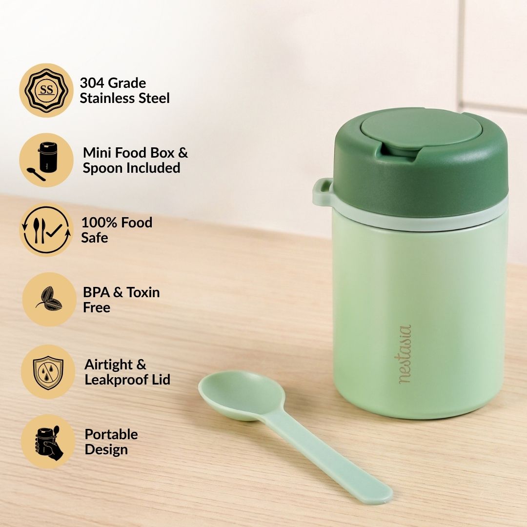 AMPM Jar With Food Box In Lid Matcha Green 460ml
