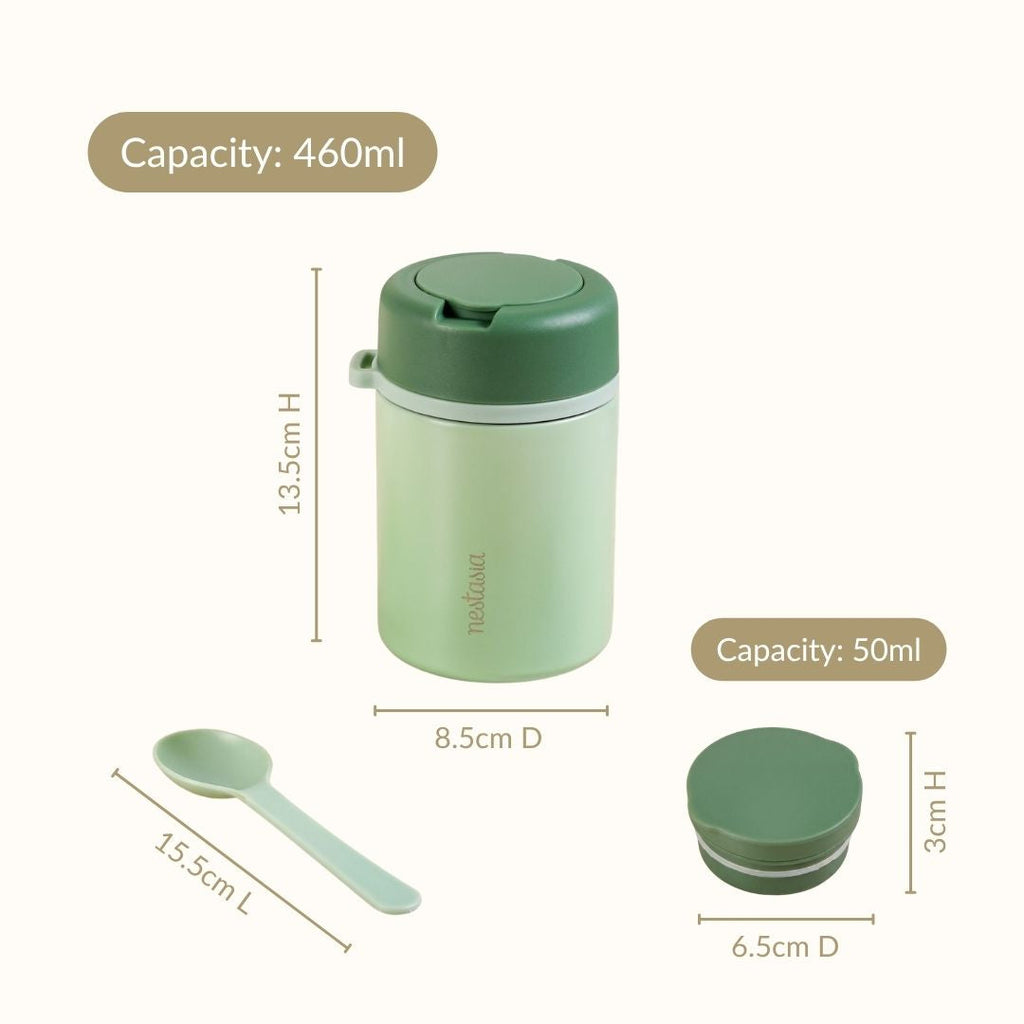 AMPM Jar With Food Box In Lid Matcha Green 460ml