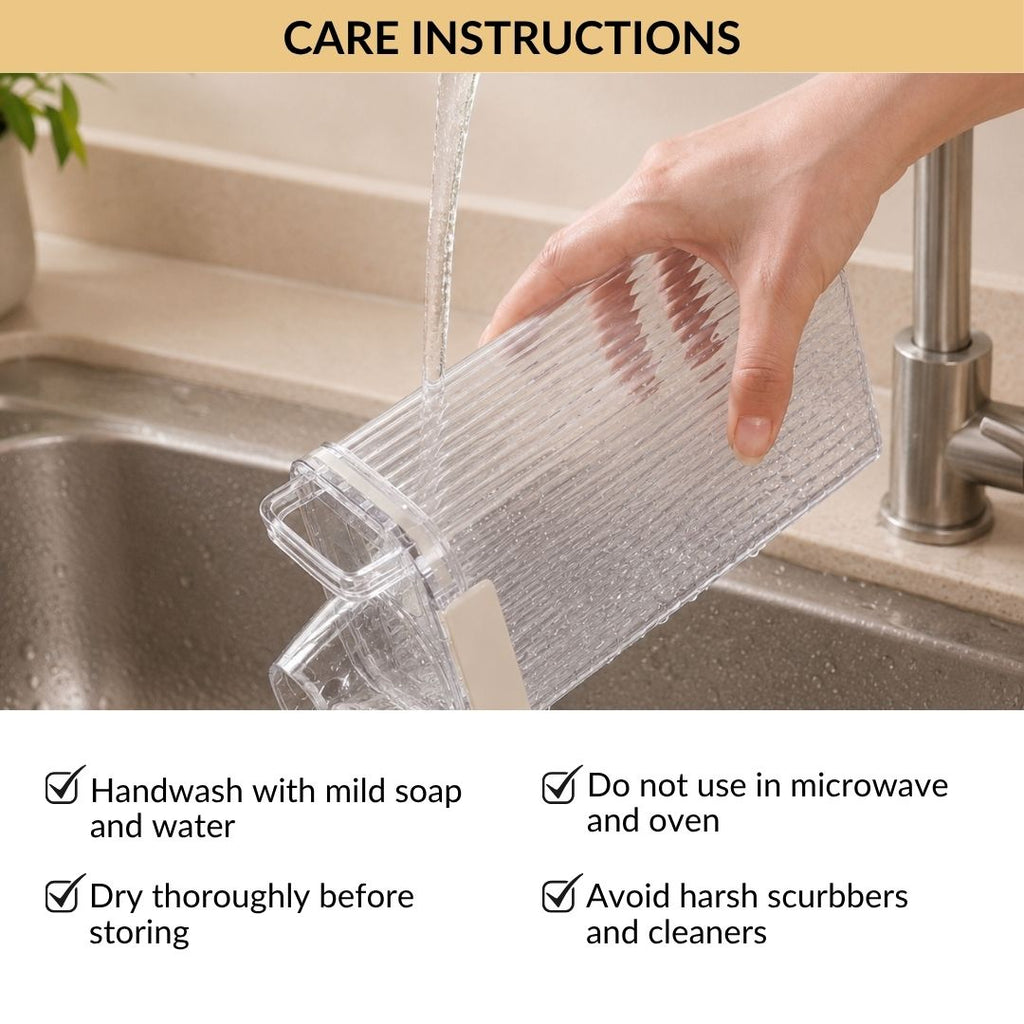 Airtight Cereal Dispenser Container With Measuring Cup 1800ml