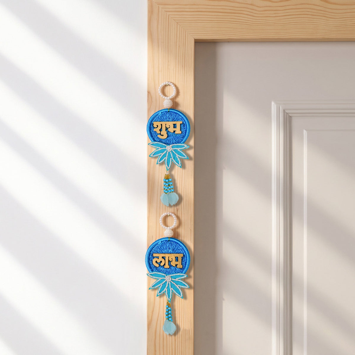Aquabelle Tealight And Shubh Labh Wall Hanging Set Of 4 In Gift Bag