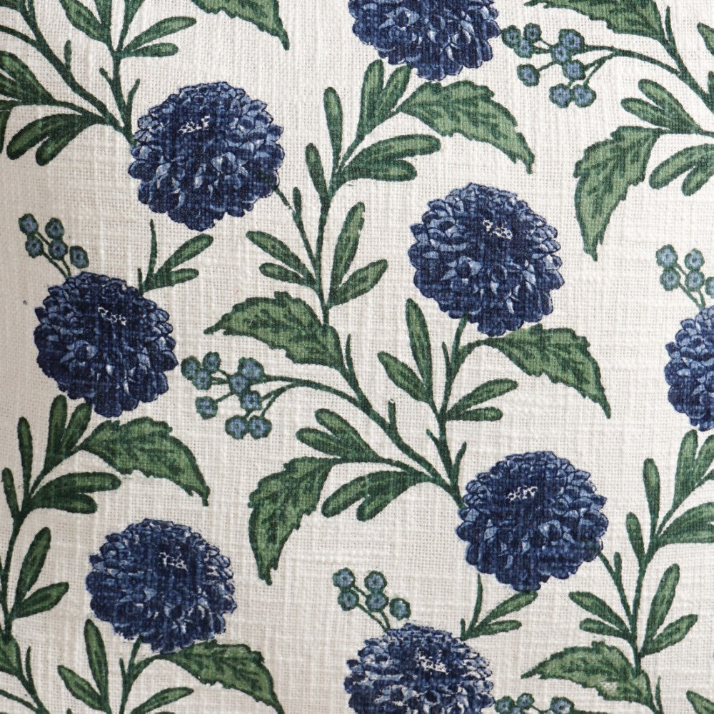 Hydrangea Grace Cotton Embroidered Cushion Cover 45x45cm