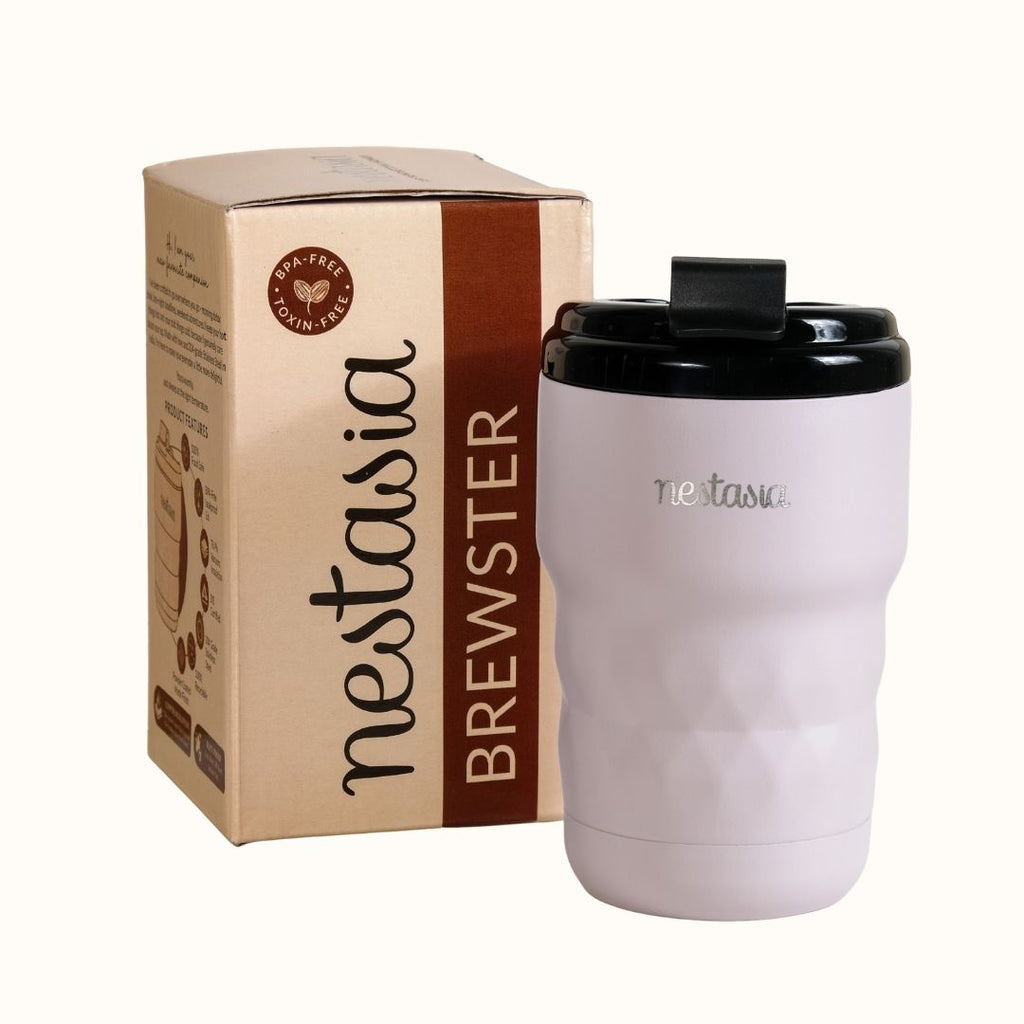 Brewster Insulated Travel Mug With Lid Rosy Taupe 350ml
