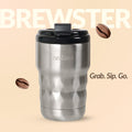 Brewster Insulated Travel Mug With Lid Thermosteel 350ml