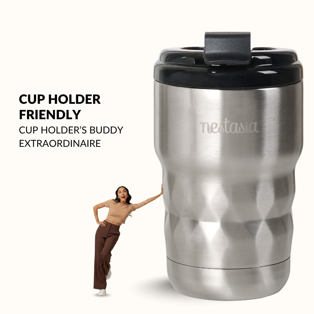 Brewster Insulated Travel Mug With Lid Thermosteel 350ml