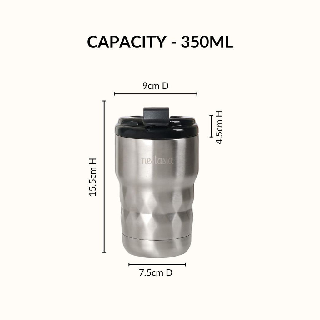 Brewster Insulated Travel Mug With Lid Thermosteel 350ml