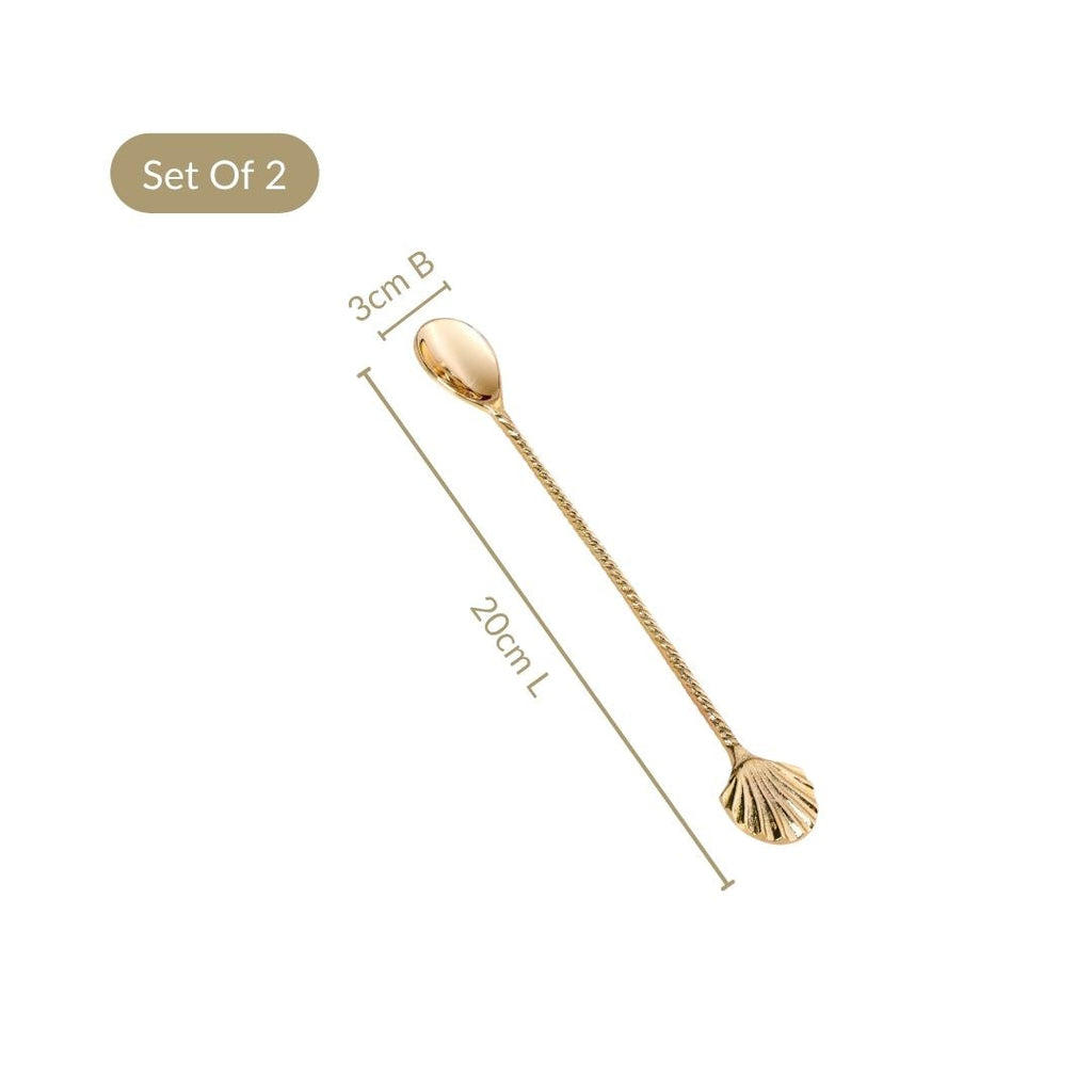 Shell Stirring Spoon Set Of 2