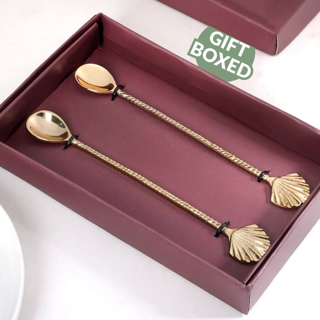 Shell Stirring Spoon Set Of 2