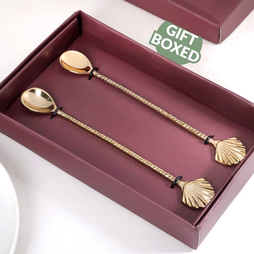 Shell Stirring Spoon Set Of 2