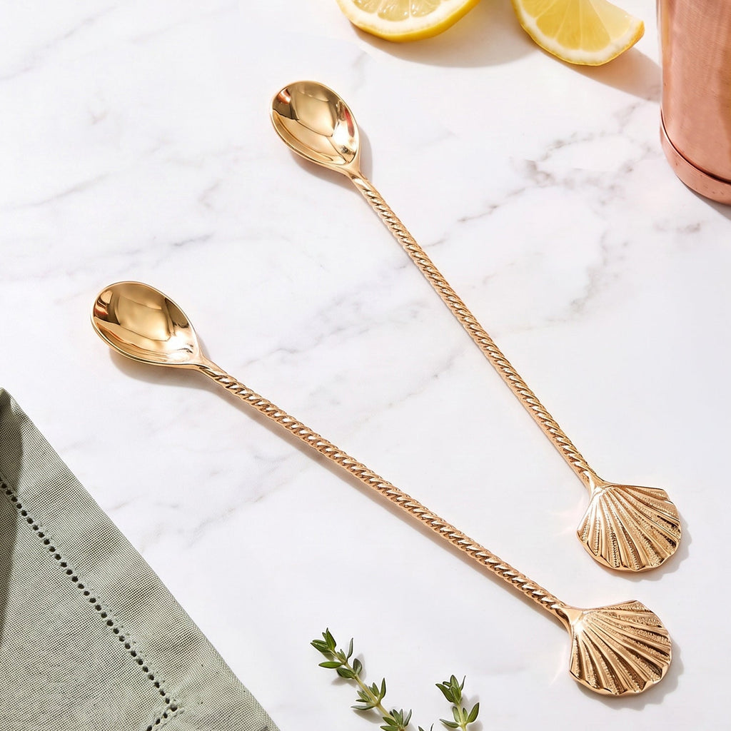 Shell Stirring Spoon Set Of 2