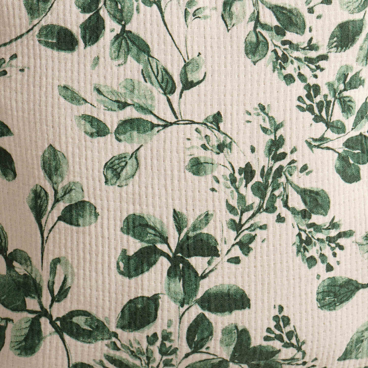 Forest Trail Embroidered Cotton Cushion Cover 45x45cm