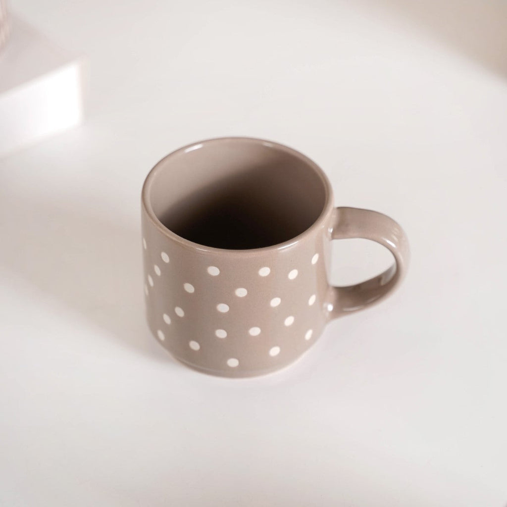 Quirky Beige Stackable Cups Set Of 4 220ml