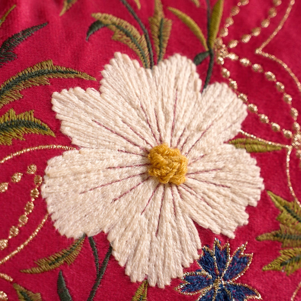 Embroidered Eden Cushion Cover 50x30cm
