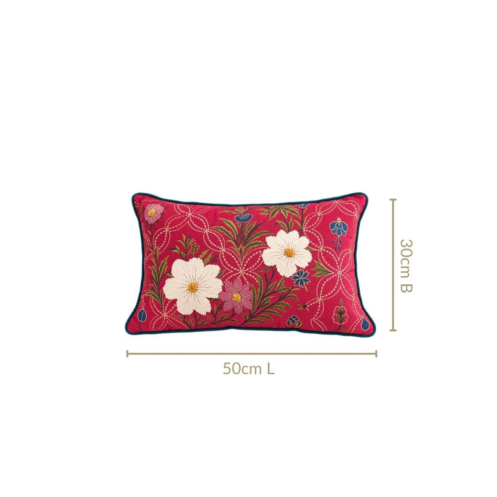 Embroidered Eden Cushion Cover 50x30cm