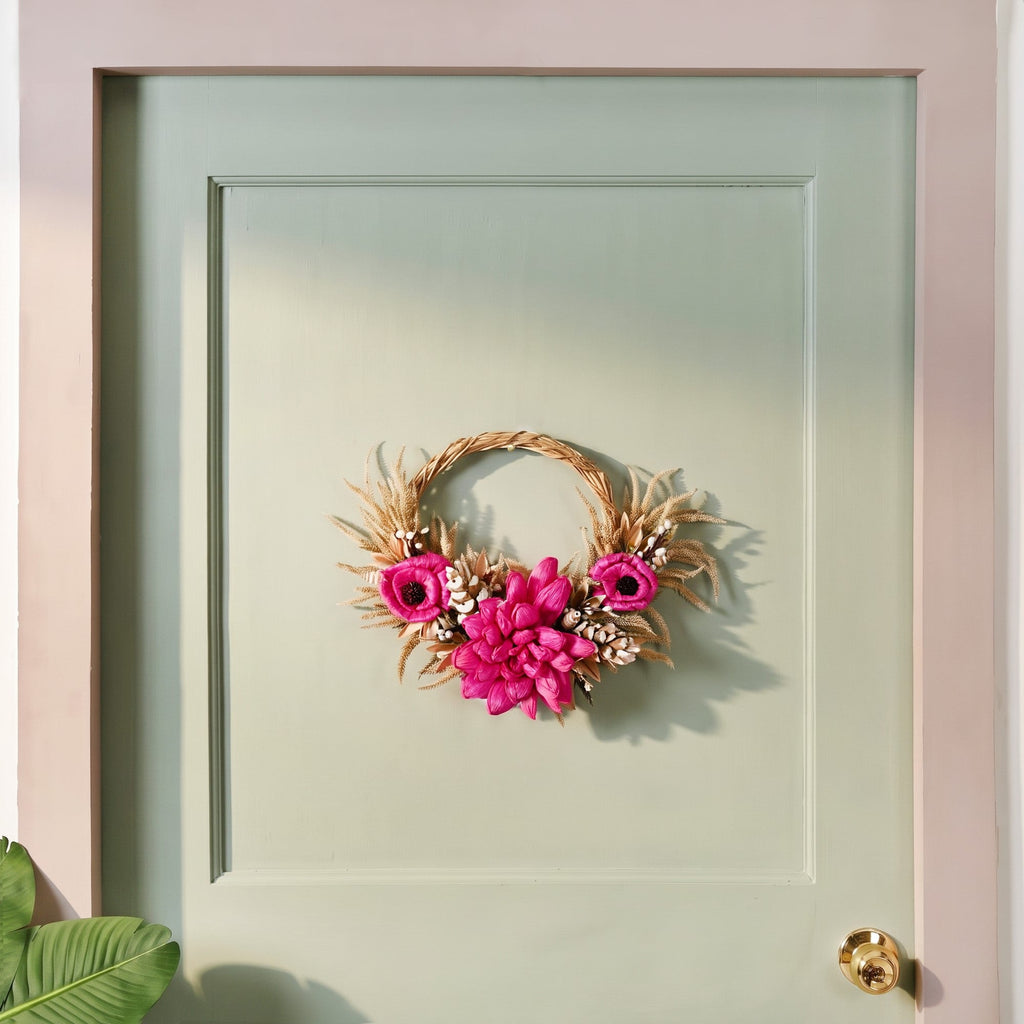 Festival Flora Handmade Organic Flower Wreath 24cm
