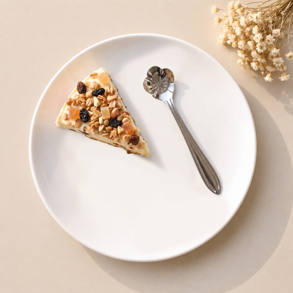 Fleur Brass Tea Spoon Set Of 4