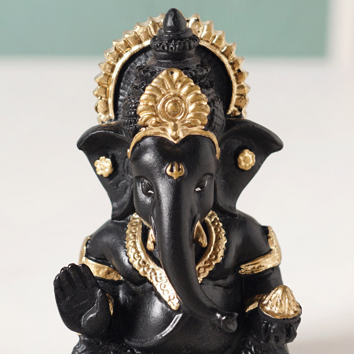 Ganesh Idol For Office And Home Black 9cm
