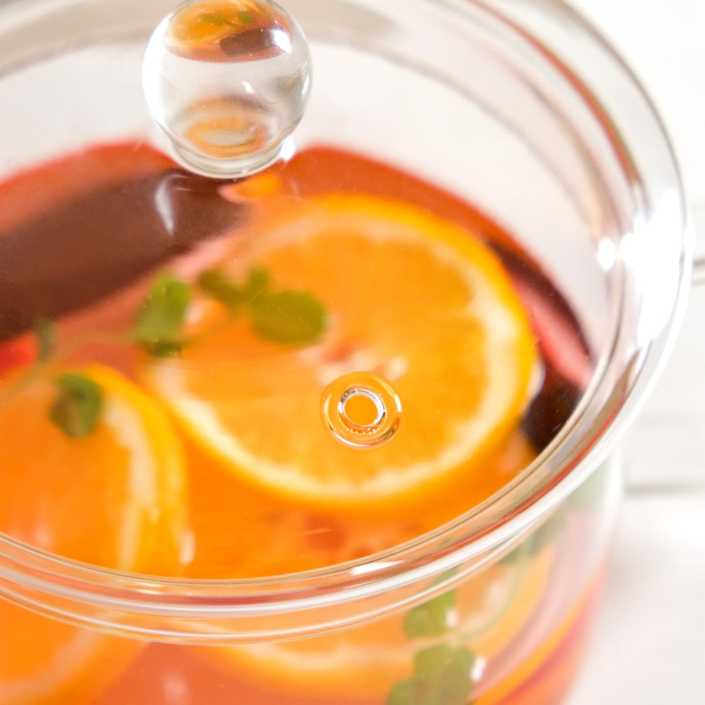 Glass Cooking Pot With Handle 1700ml