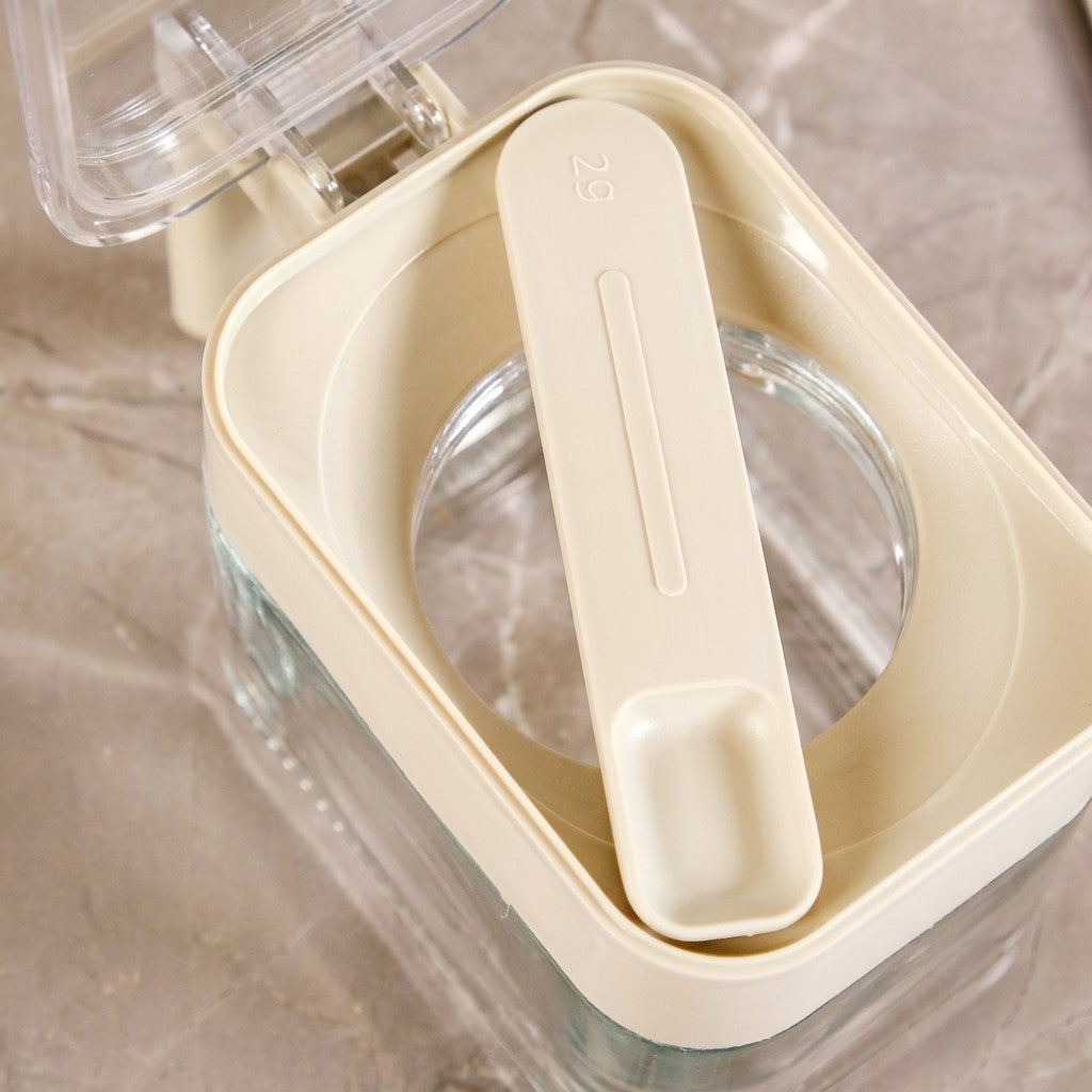 Glass Seasoning Jar With Spoon 340ml