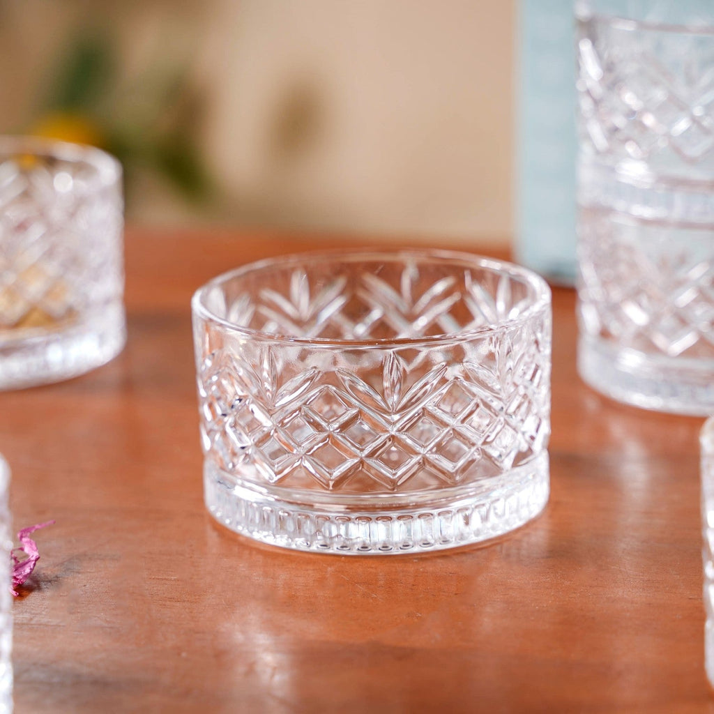 Premium Glass Snack Bowls Set of 6 220ml