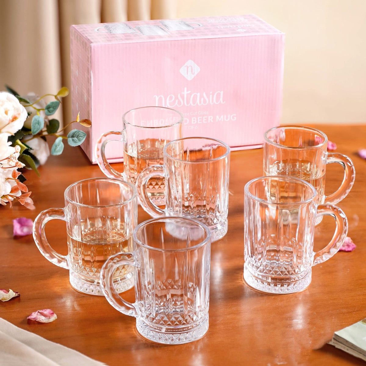 Glass Mug Set Of 6 200ml