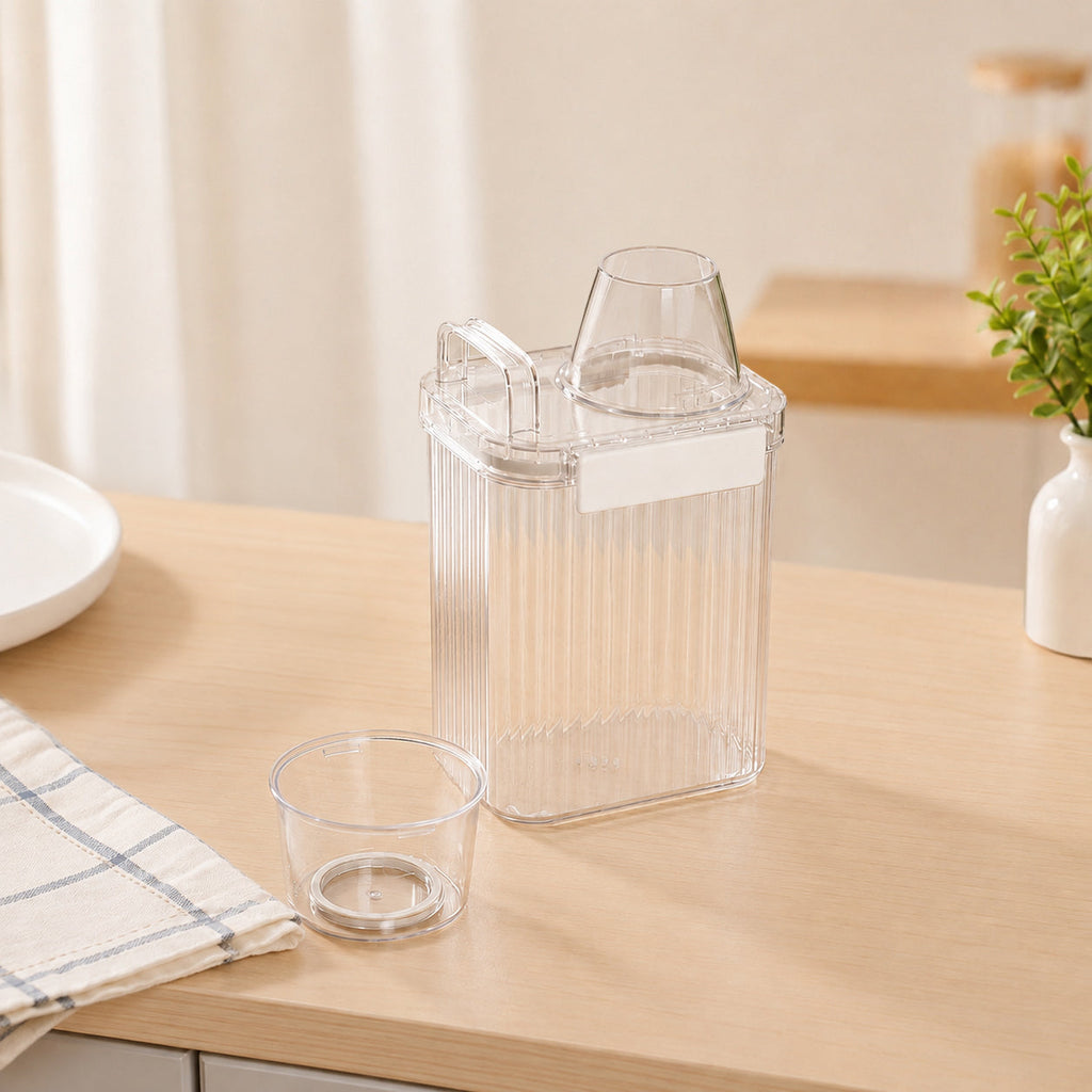 Grain Storage Container With Measuring Cup 1300ml