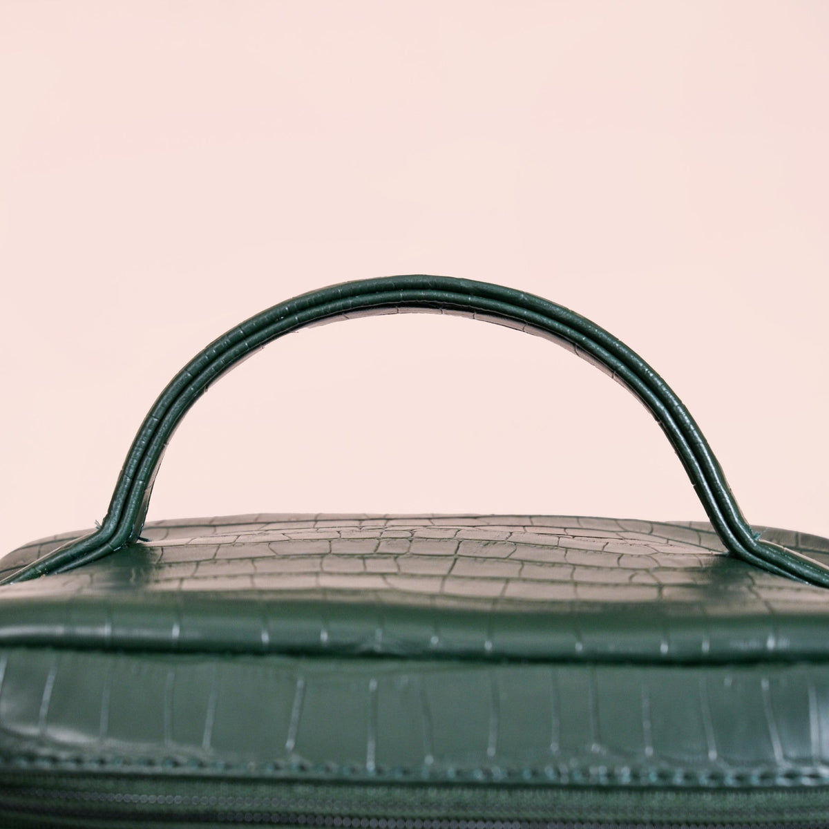 Green Croco Insulated Lunch Bag