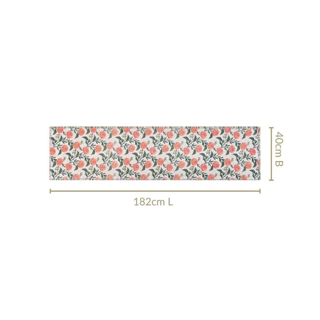 Marigold Bloom Cotton Table Runner 182x40cm