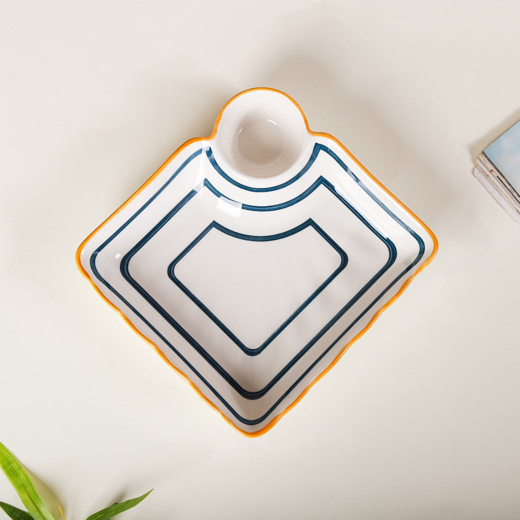 Capri Chip and Dip Plate