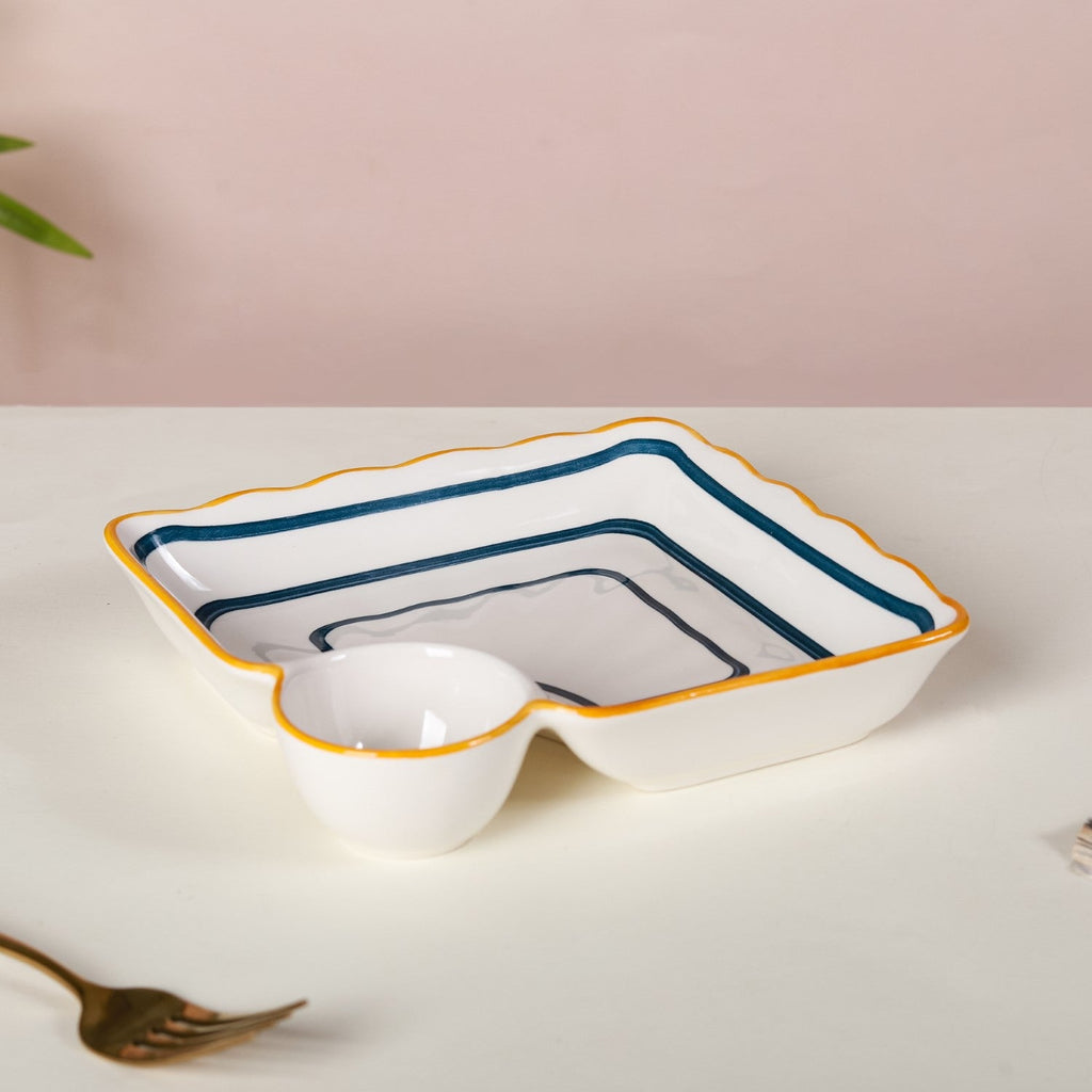 Capri Chip and Dip Plate