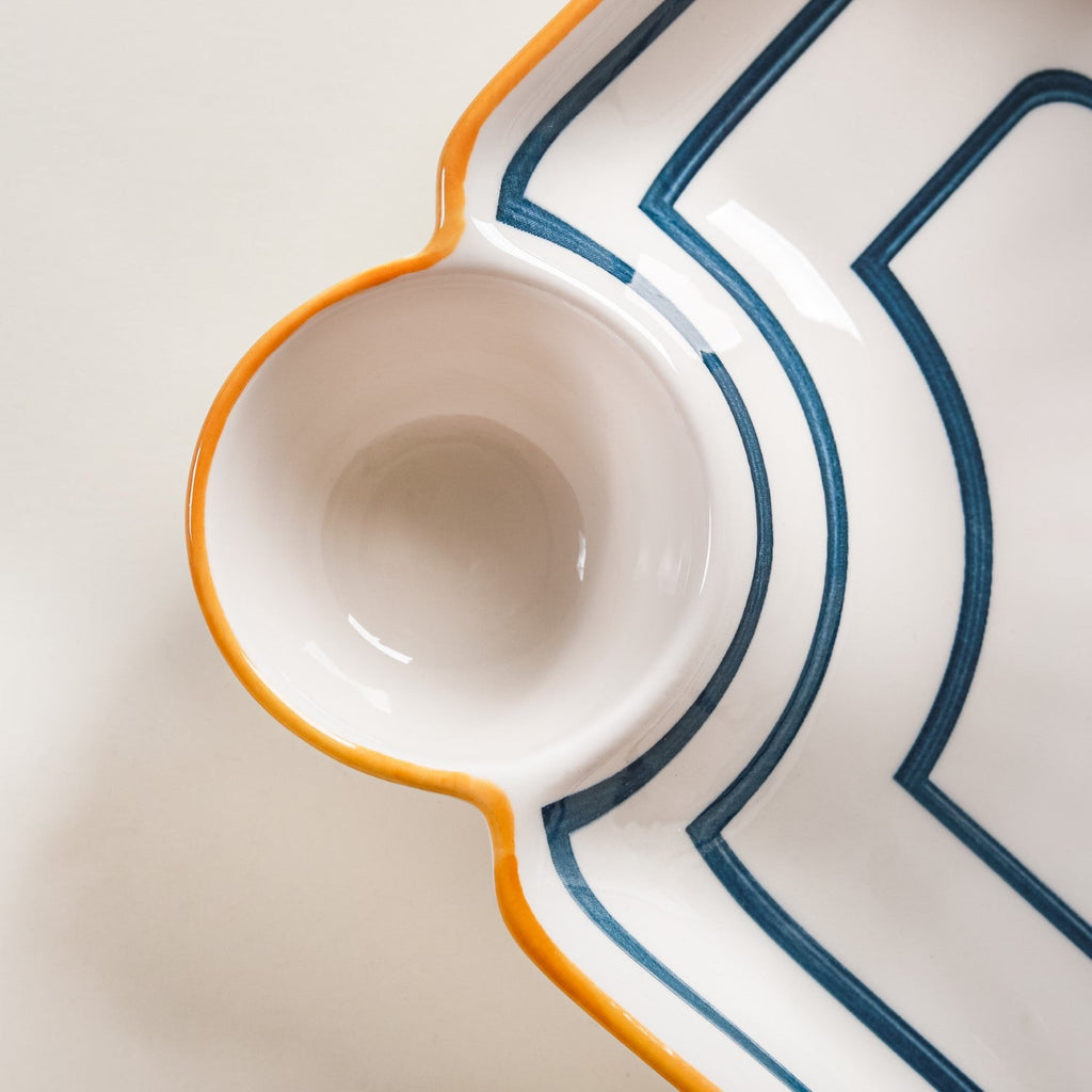 Capri Chip and Dip Plate