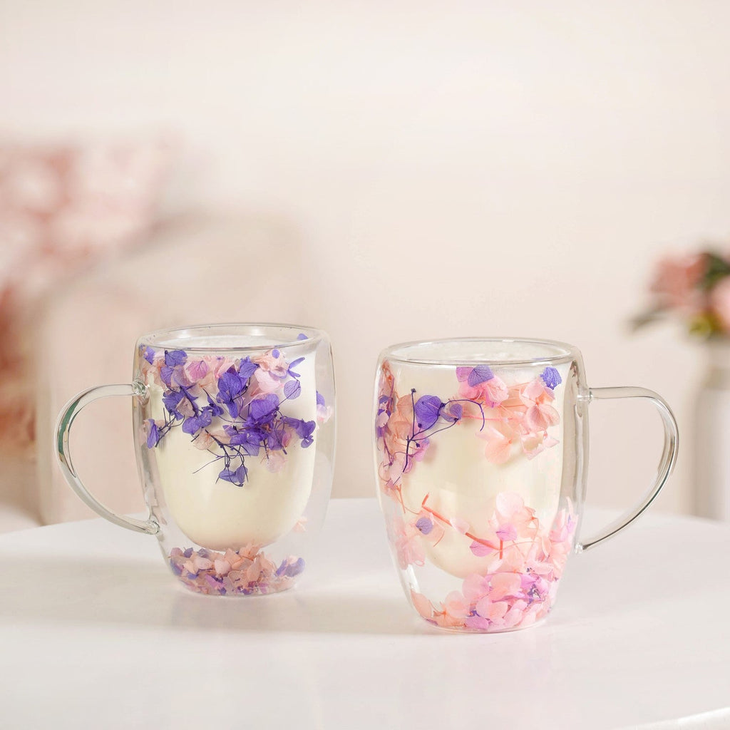 Lilac Haze Double Walled Coffee Mug Set Of 2 350ml
