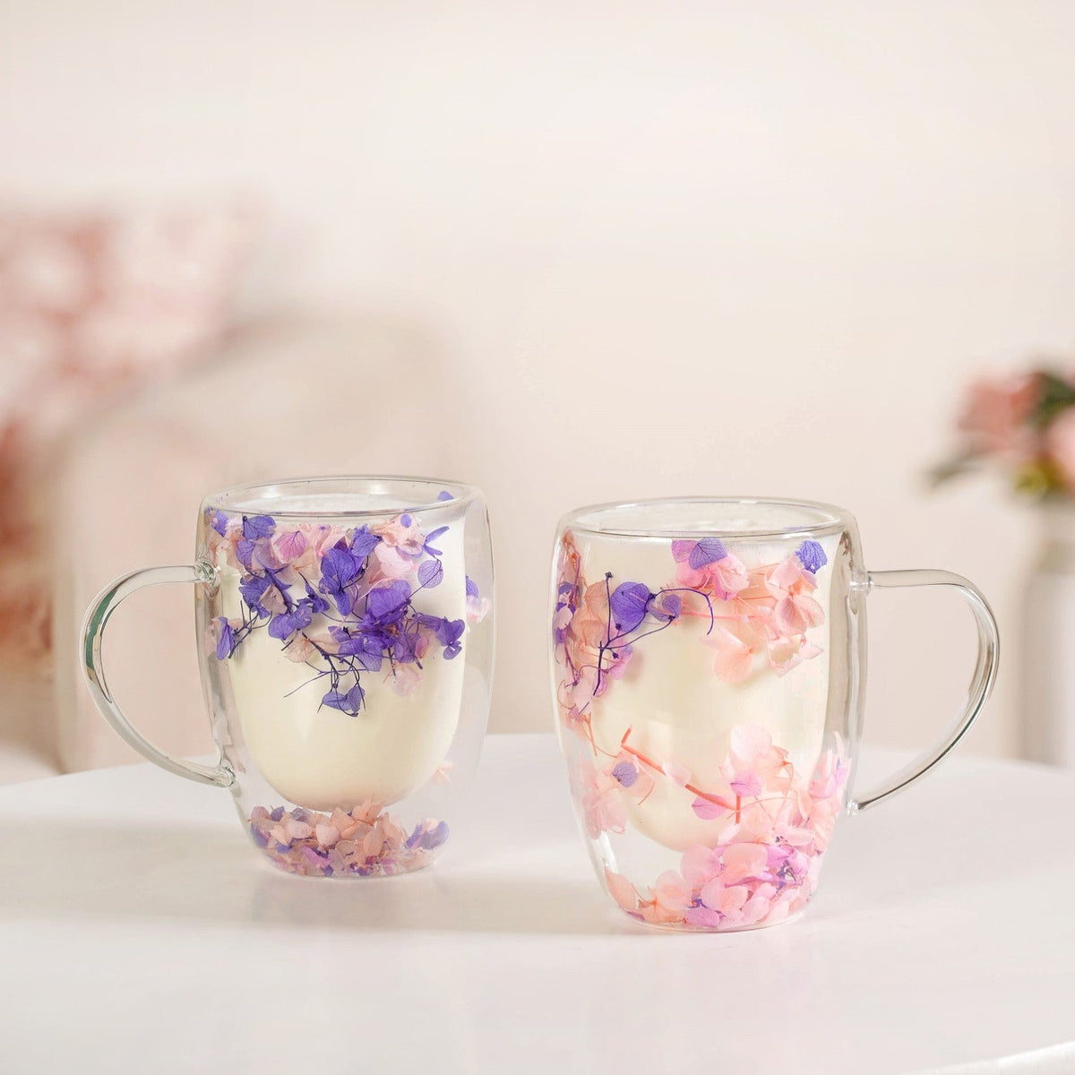 Lilac Haze Double Walled Coffee Mug Set Of 2 350ml