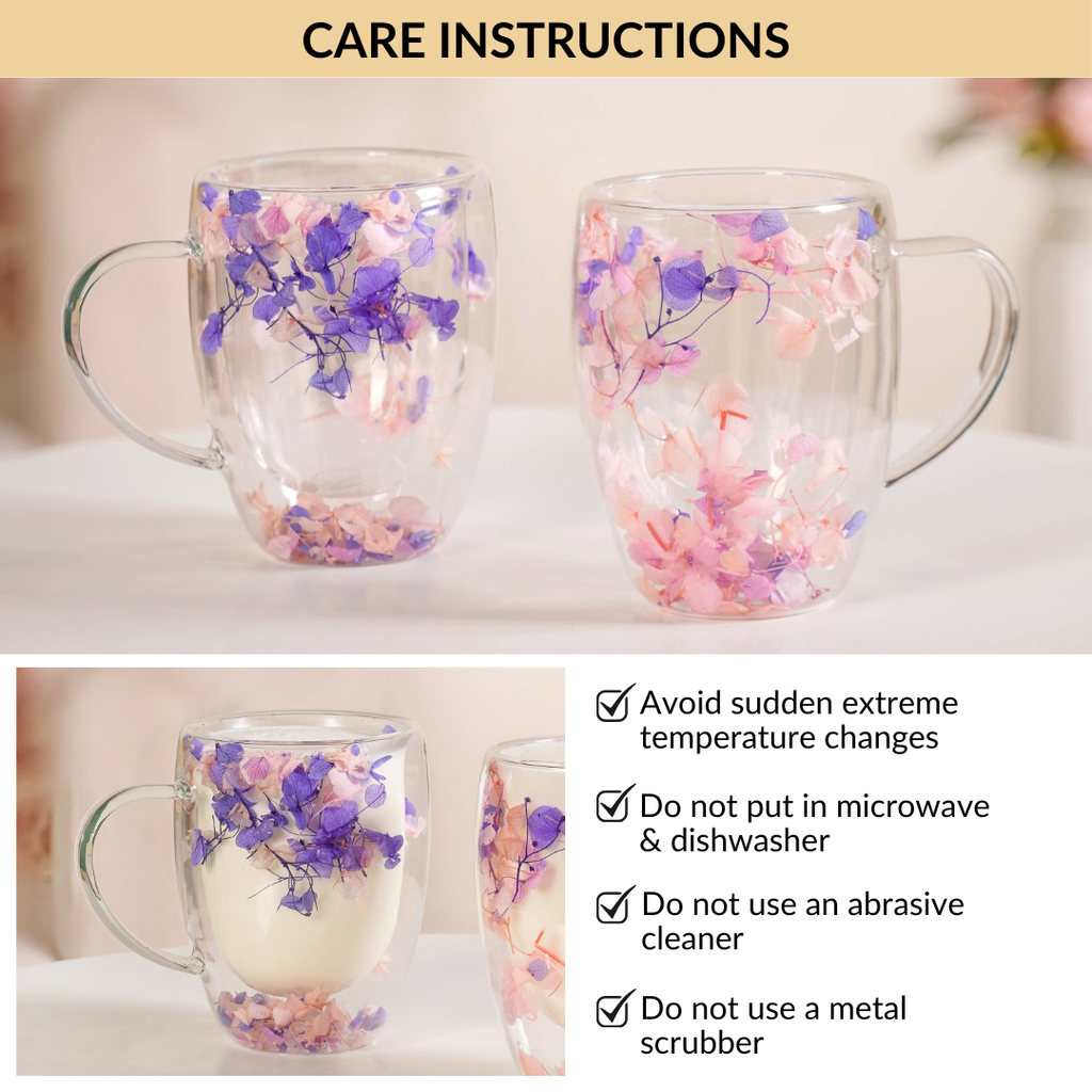 Lilac Haze Double Walled Coffee Mug Set Of 2 350ml