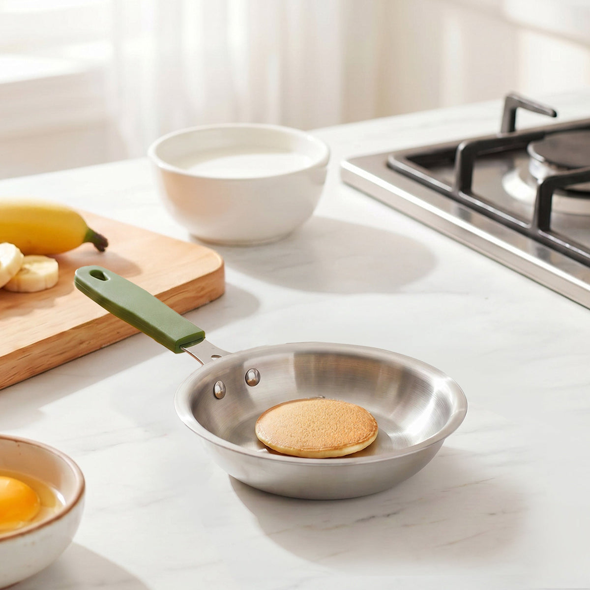 Pico Triply Stainless Steel Induction Safe Mini Fry Pan 600ml