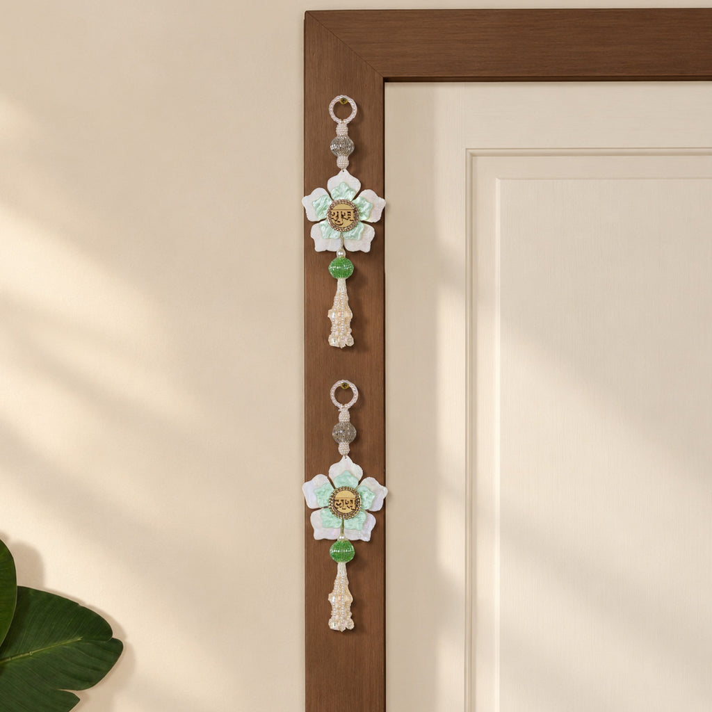 Mintara Tealight And Shubh Labh Wall Hanging Set Of 4 In Gift Bag