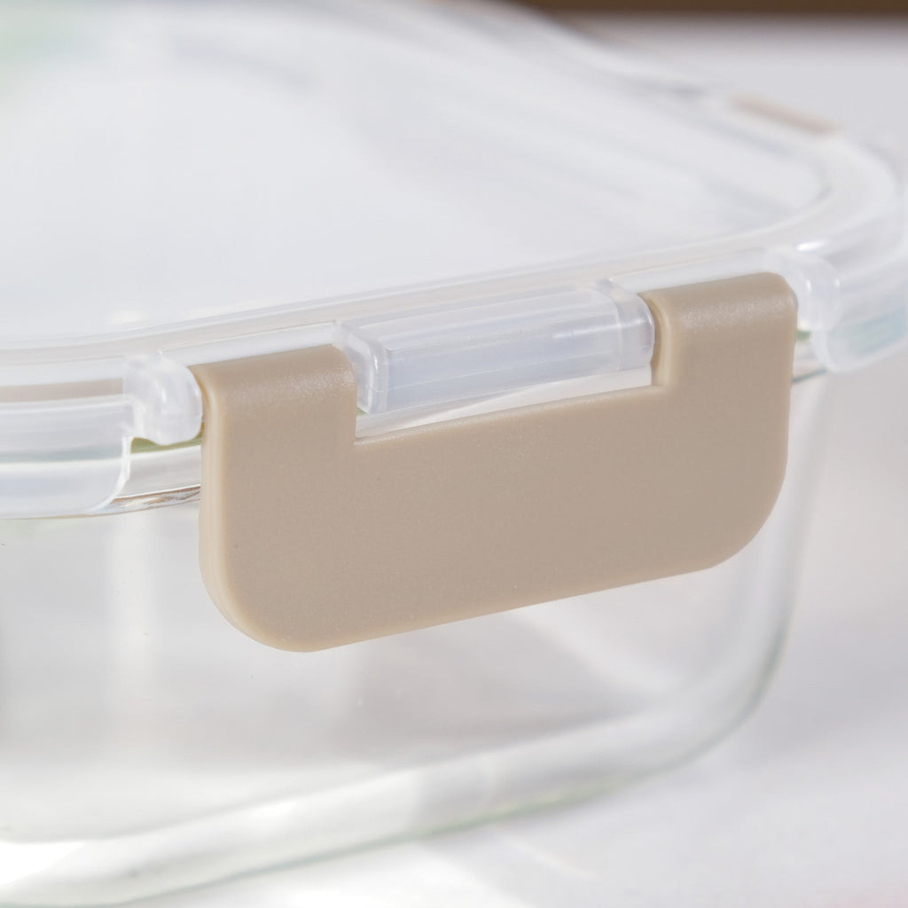 Nestro Microwave Safe Airtight Storage Box Set Of 3 Beige S 185ml M 370ml L 600ml