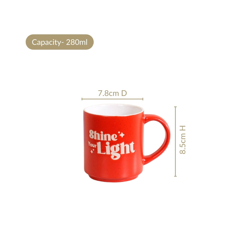Positive Affirmation Stackable Mugs Set Of 4 280ml