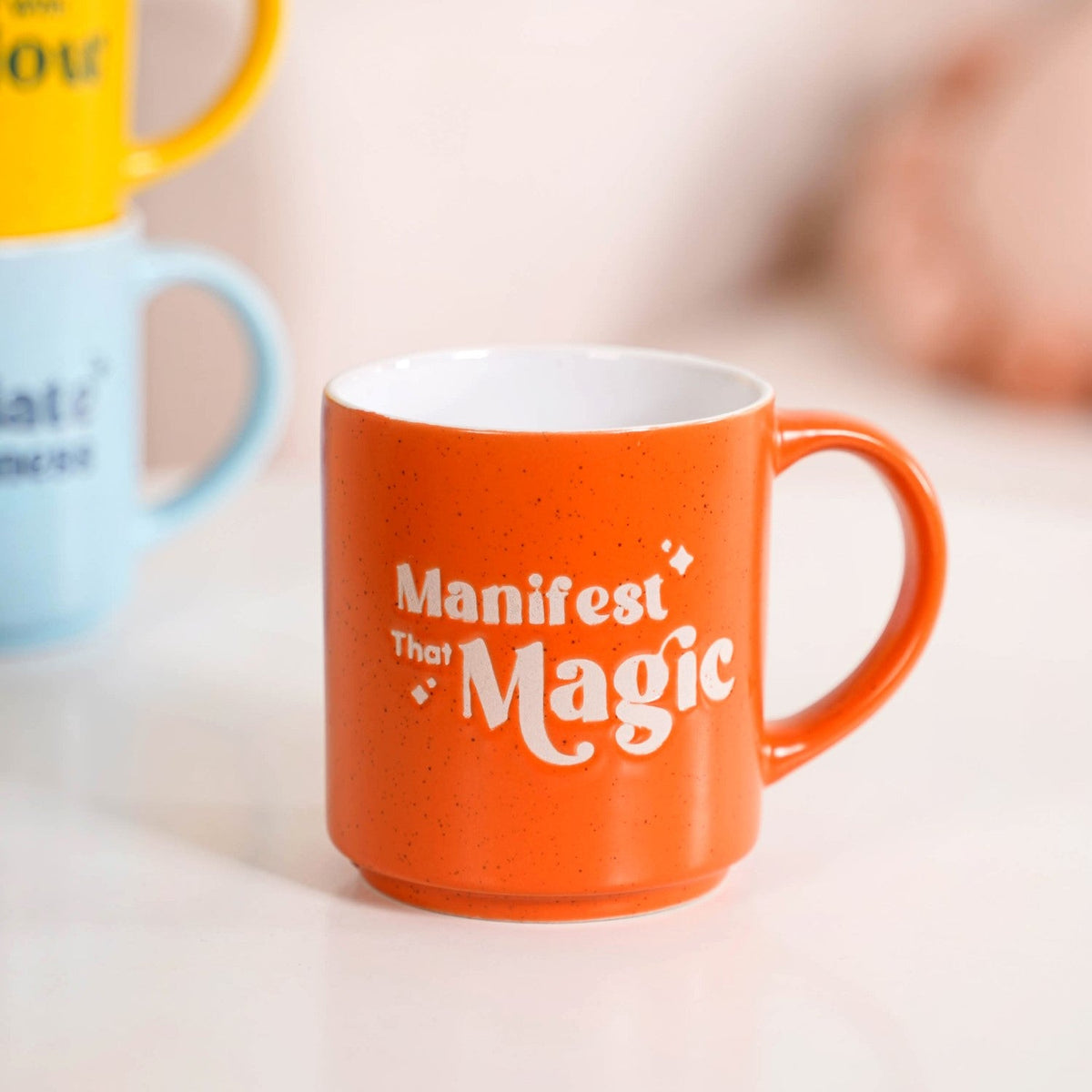 Positive Affirmation Stackable Mugs Set Of 4 280ml