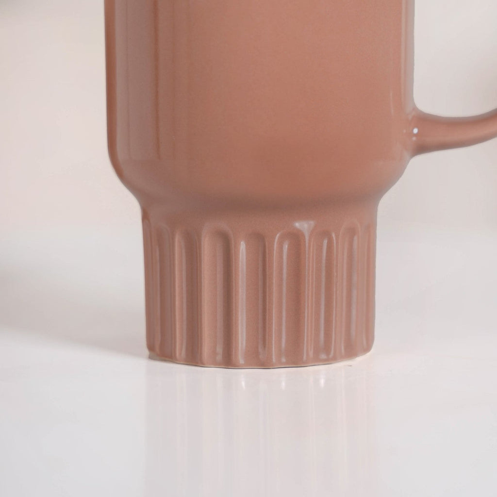 Ribelle Ceramic Stackable Mug Set Of 4 Dusty Pink 270ml