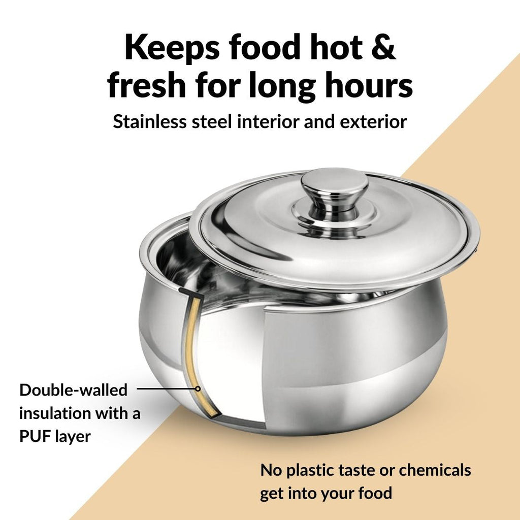 Stainless Steel Casserole 1000ml