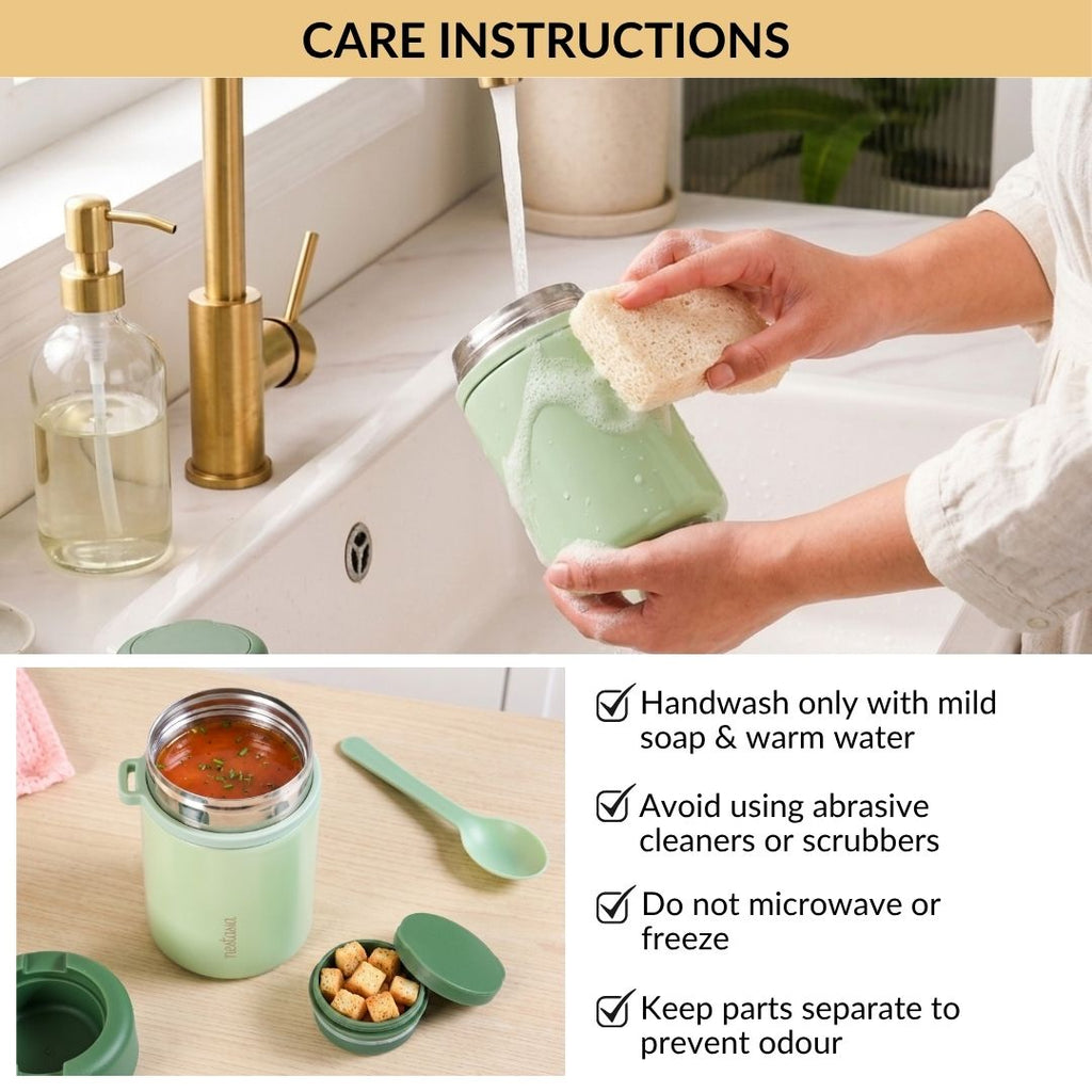 AMPM Jar With Food Box In Lid Matcha Green 460ml