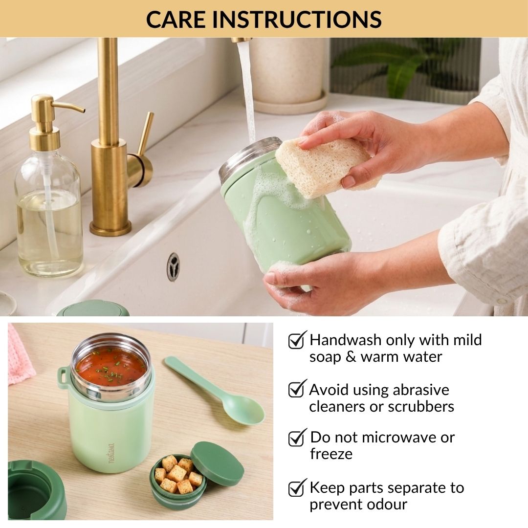 AMPM Jar With Food Box In Lid Matcha Green 460ml