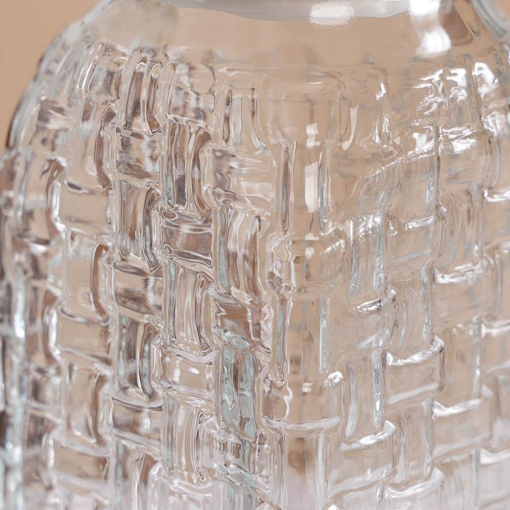 Set Of 2 Glass Storage Container with Ceramic Bird Lid 1500ml