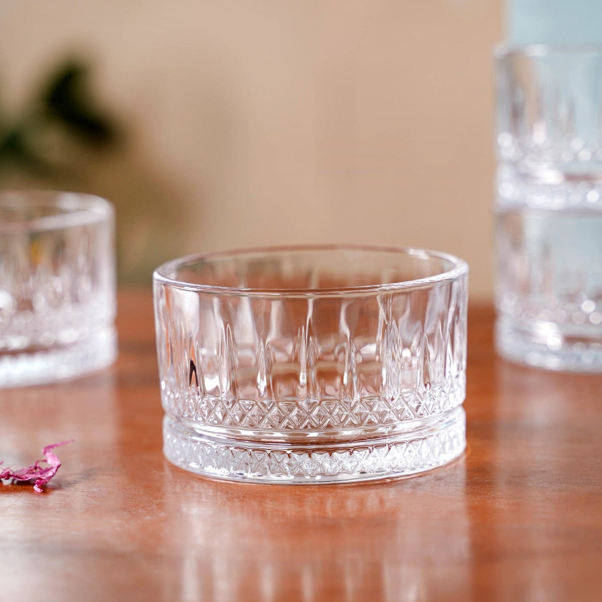 Set Of 6 Small Snack Bowls Glass 220ml