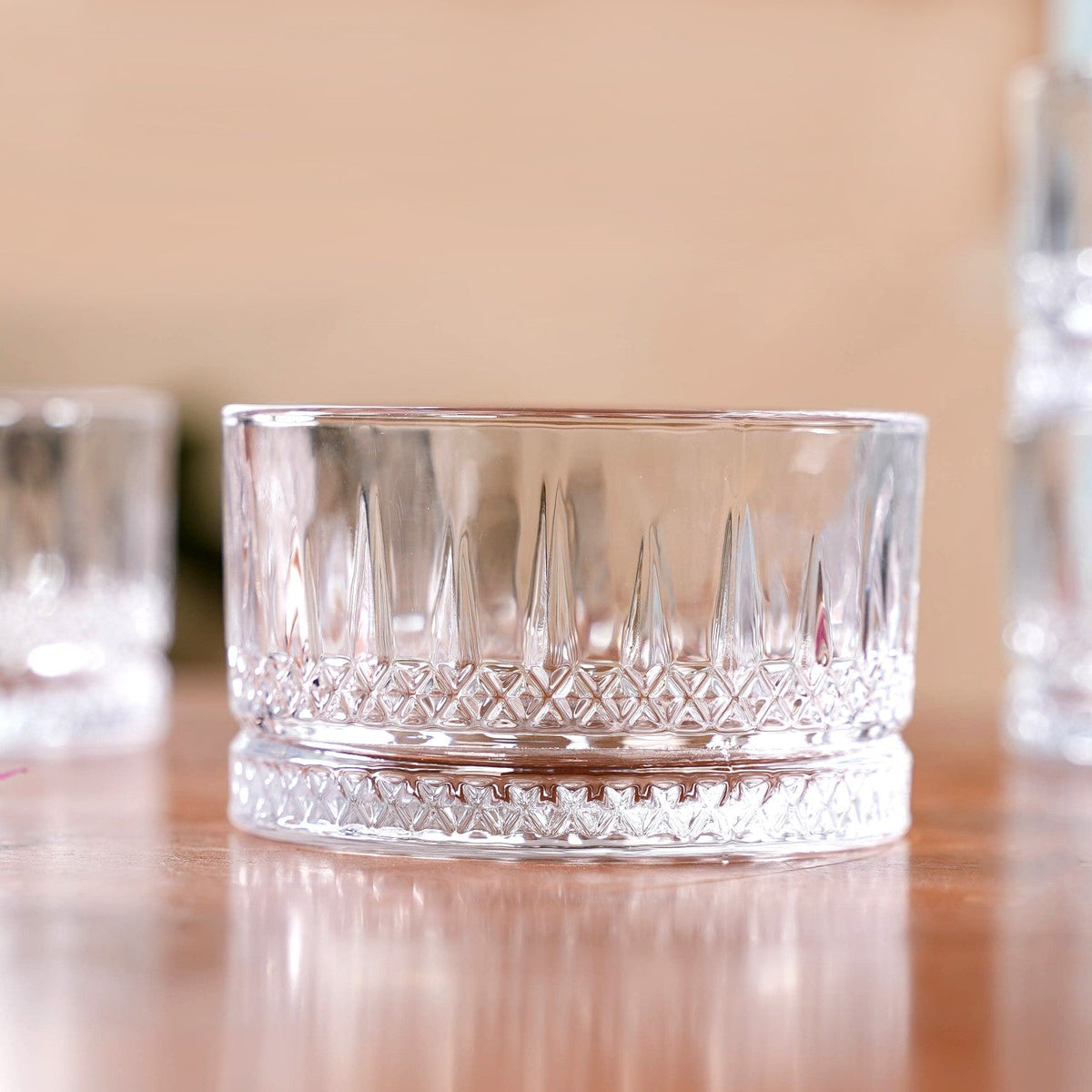 Set Of 6 Small Snack Bowls Glass 220ml