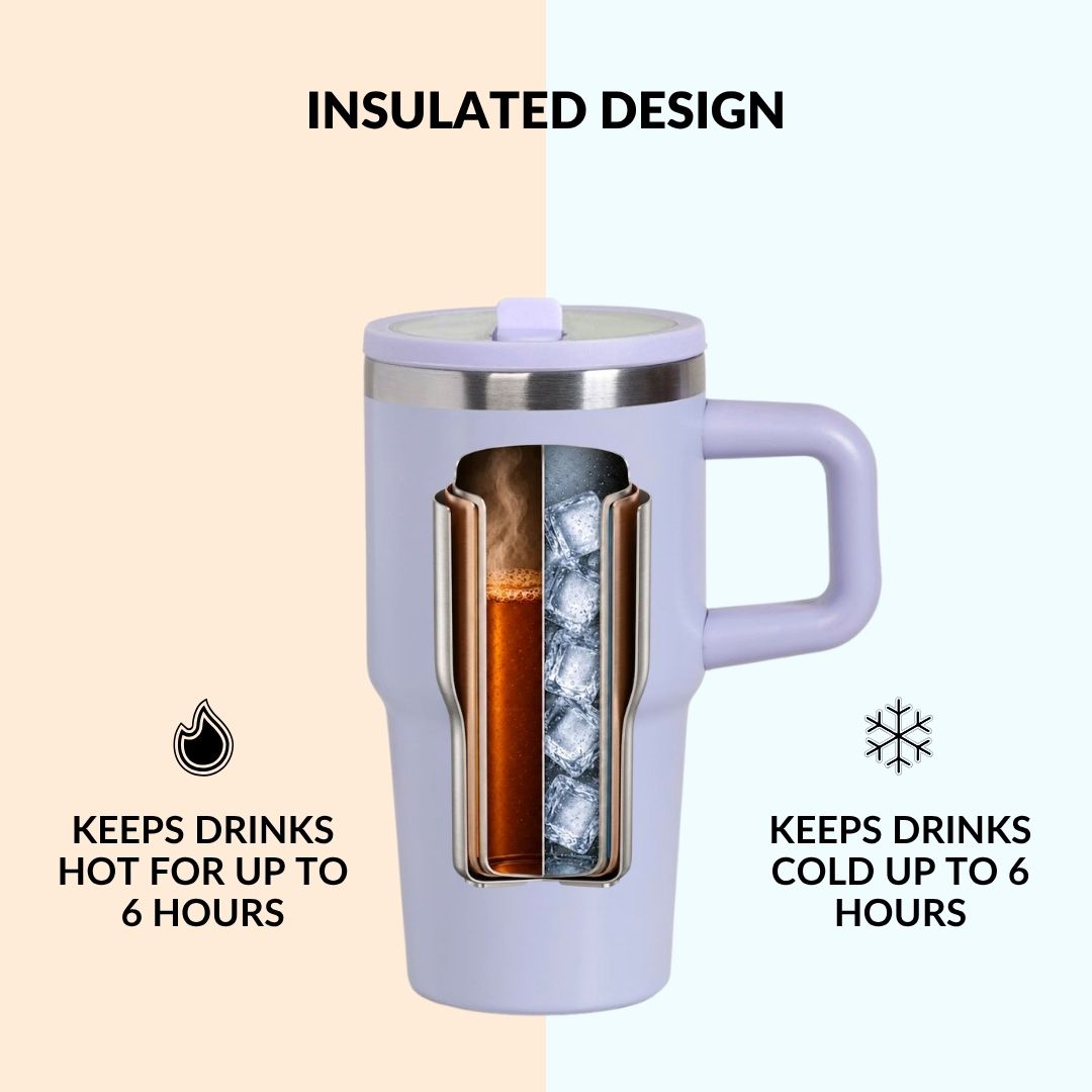 SipStar Tumbler With Side Handle French Periwinkle 650ml