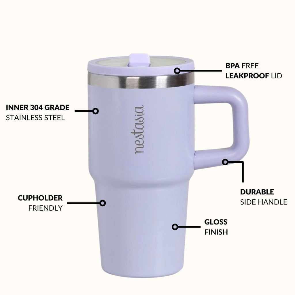 SipStar Tumbler With Side Handle French Periwinkle 650ml