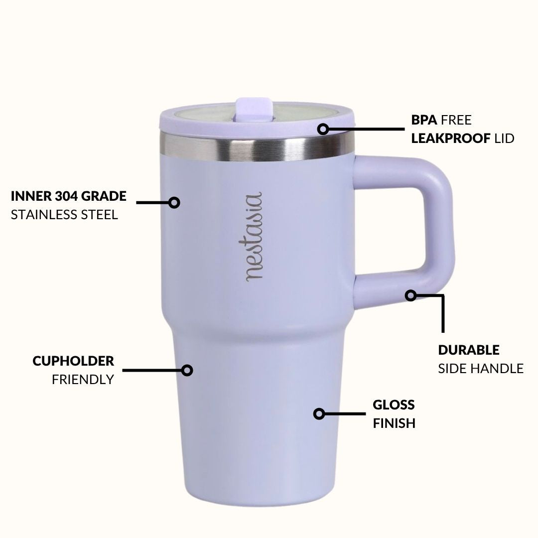 SipStar Tumbler With Side Handle French Periwinkle 650ml