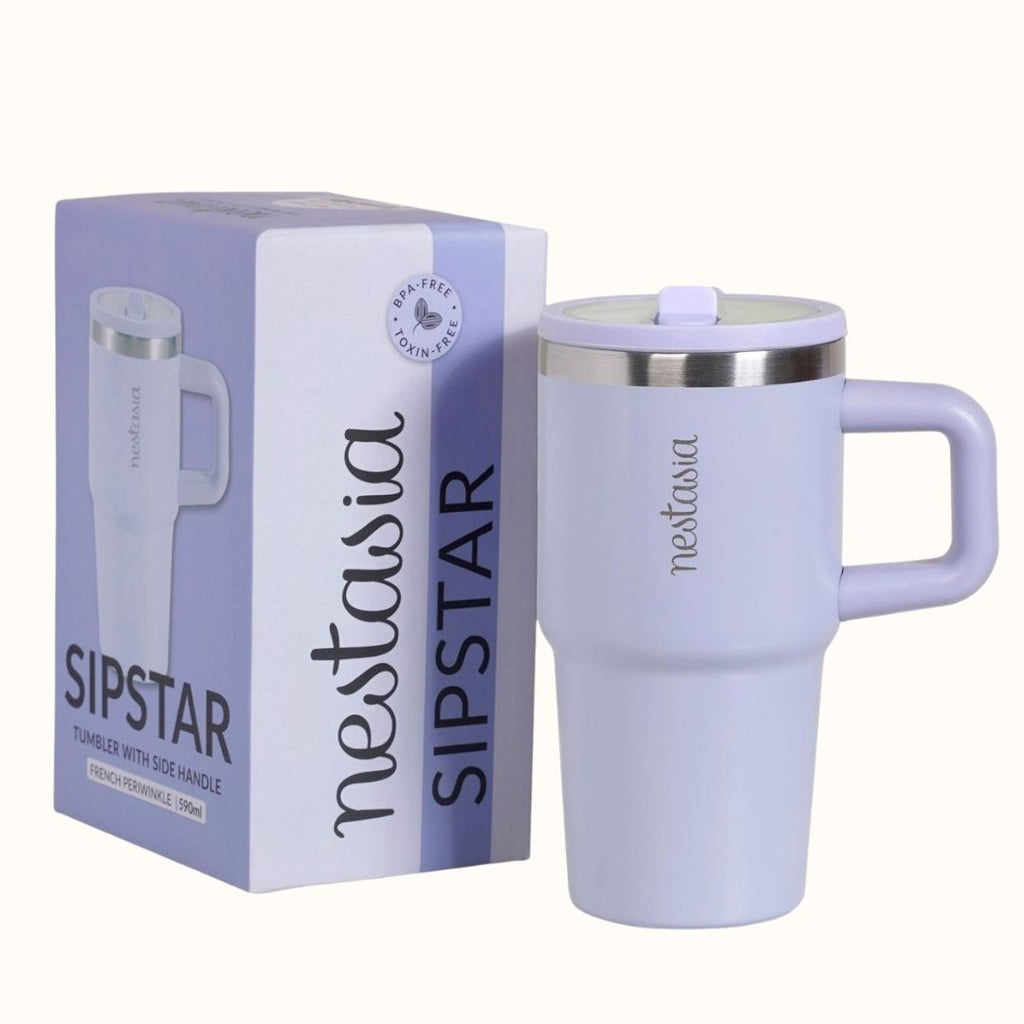SipStar Tumbler With Side Handle French Periwinkle 650ml