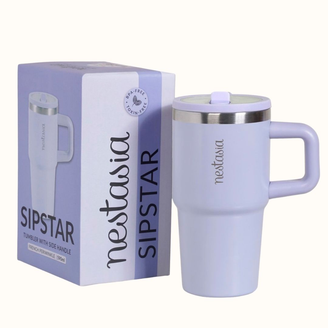 SipStar Tumbler With Side Handle French Periwinkle 650ml